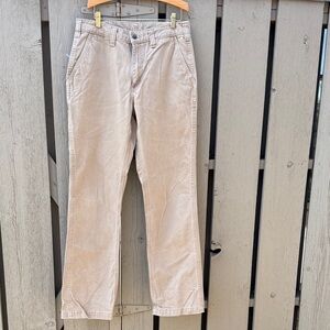 Carhartt Men's Khaki Chinos Relaxed Fit Side Pockets 32 x 34